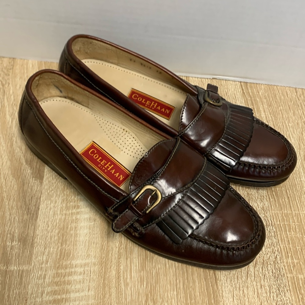 Cole Haan City Kiltie Fringe Pinch Buckle Loafer Men's 12